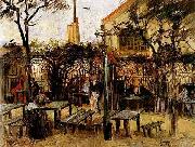 Vincent Van Gogh Terrace of a Cafe on Montmartre Spain oil painting artist